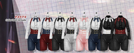 Cottelli Schuluniform-Kostüm 6-teiliges Set